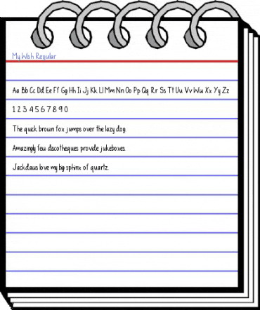 My Wish Regular Font