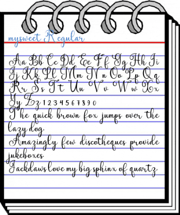 mysweet Regular Font