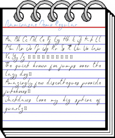 Naminasae Demo Regular Font