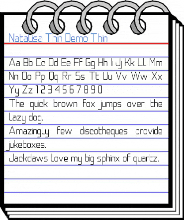 Natalisa Thin Demo Thin Font