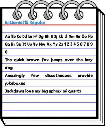 Nathaniel-19 Regular Font