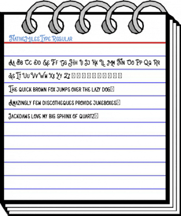 NativeMilesType Regular Font