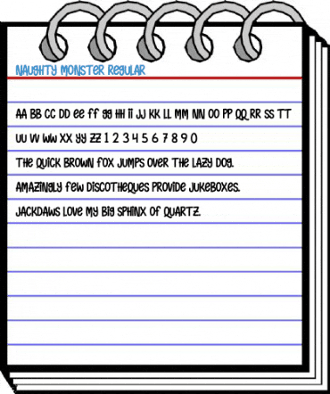 Naughty Monster Regular Font