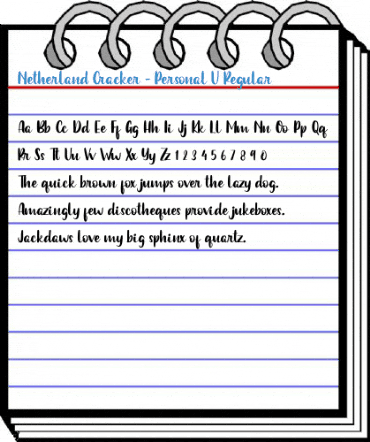 Netherland Cracker - Personal U Regular Font