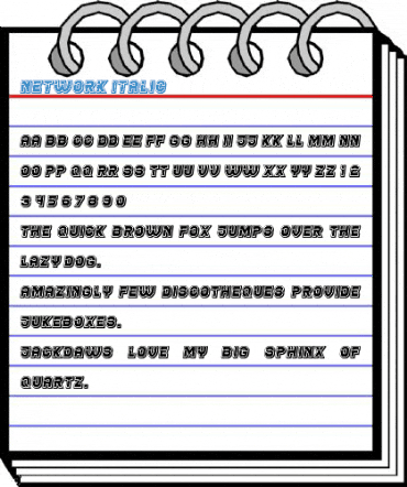 Network Italic Font