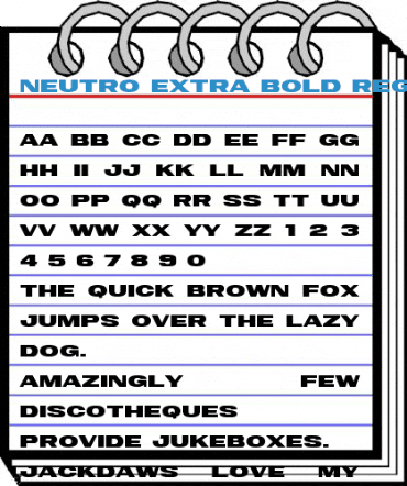 Neutro Extra Bold Regular Font