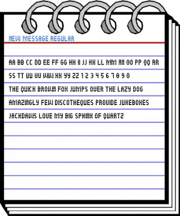 New Message Regular Font