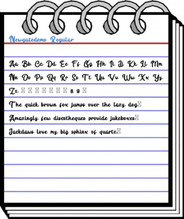 Newgatedemo Regular Font