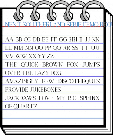 Next Southerland Serif DEMO Regular Font