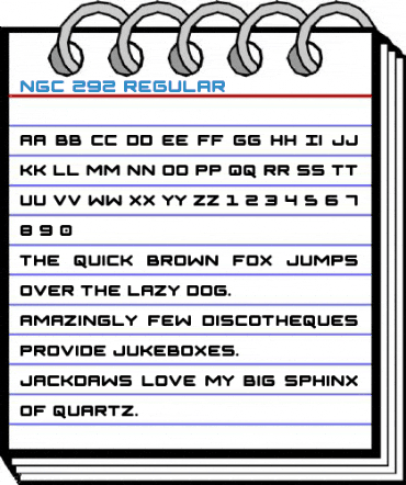 NGC 292 Regular Font