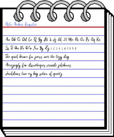 Nila Ambar Regular Font