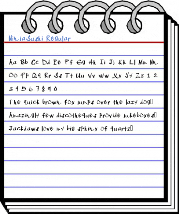NinjaSushi Regular Font