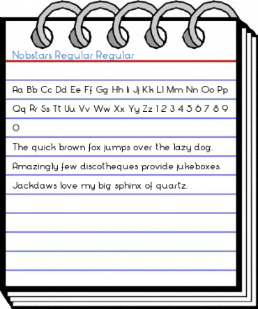 Nobstars Regular Regular Font