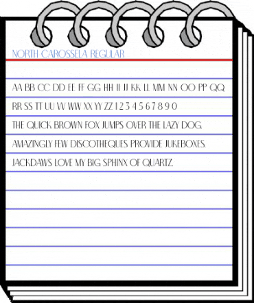 North Carossela Regular Font