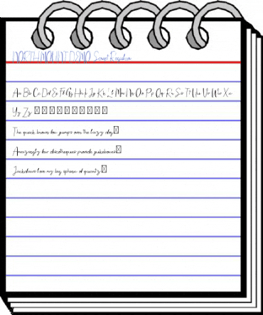 NORTH MOUNT DEMO Script Regular Font