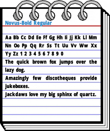 Novus-Bold Regular Font