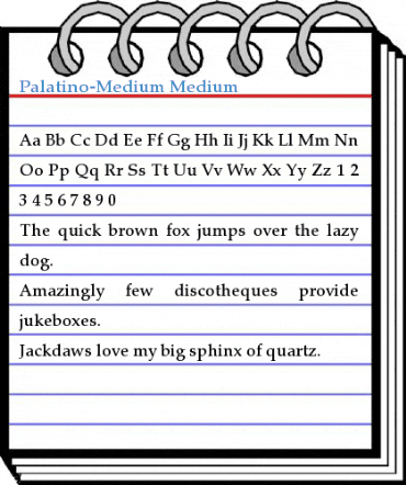 Palatino-Medium Medium Font