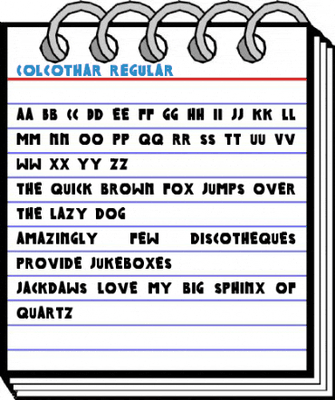 Colcothar Regular Font