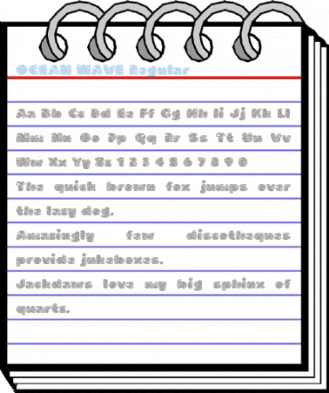 OCEAN WAVE Regular Font