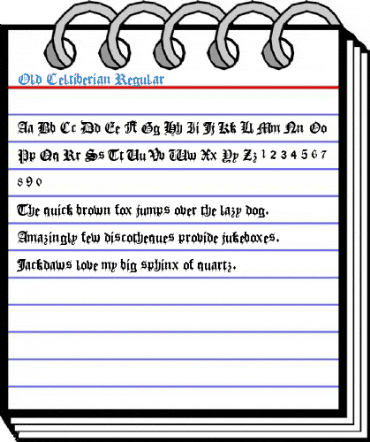Old Celtiberian Regular Font