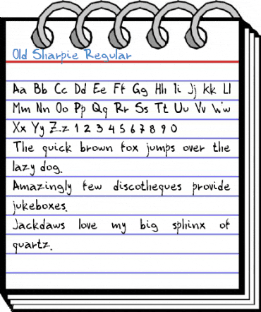 Old Sharpie Regular Font