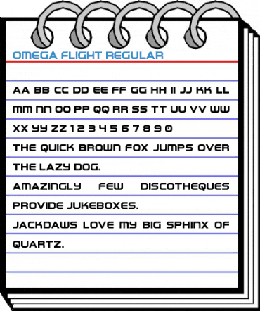 Omega Flight Regular Font