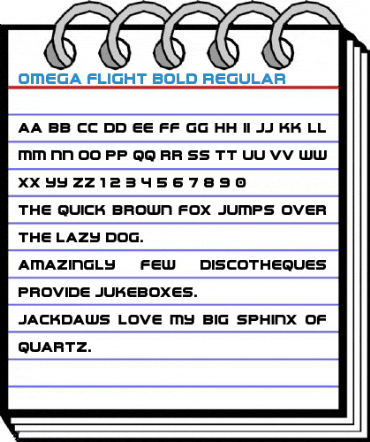 Omega Flight Bold Regular Font