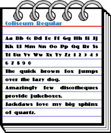 Coliseum Regular Font
