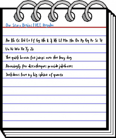 Our Story Begins FREE Regular Font