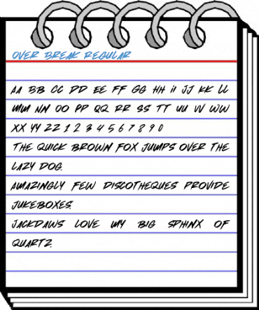 Over Break Regular Font