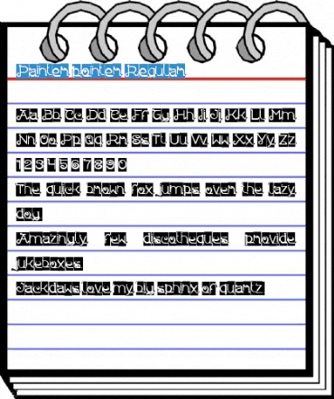 Painter pointer Regular Font