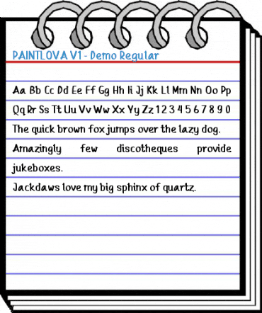 PAINTLOVA V1 - Demo Regular Font
