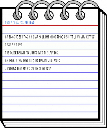 Paper Flowers Regular Font