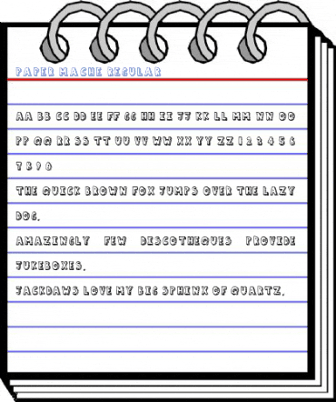 Paper Mache Regular Font