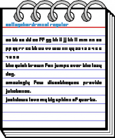 CollageHardRmxAl Regular Font