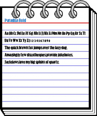Paradiso Bold Font