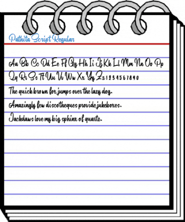 Pathita Script Regular Font