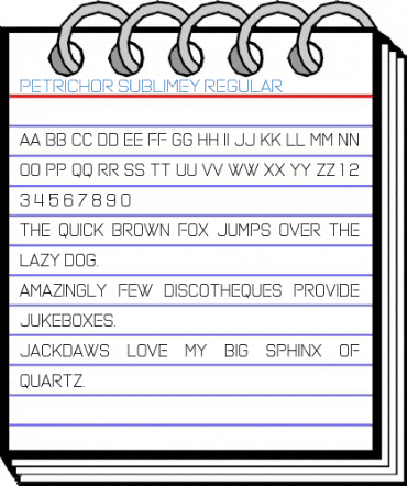 Petrichor Sublimey Regular Font