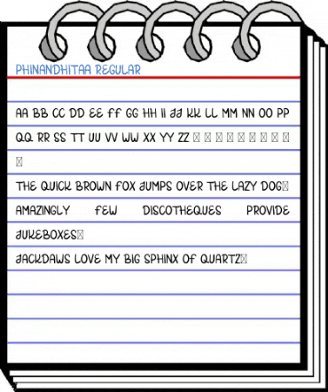 PHINANDHITAA Regular Font