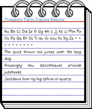 Pineapple Party Display Regular Font