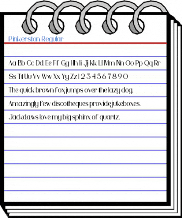 Pinkerston Regular Font