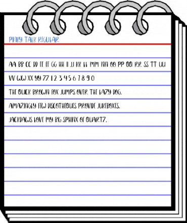 PINKY TALK Regular Font