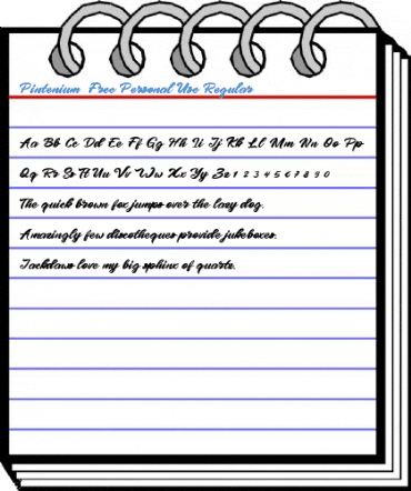 Pintenium  Free Personal Use Regular Font