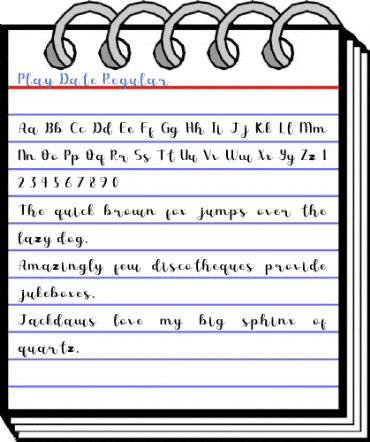 Play Date Regular Font