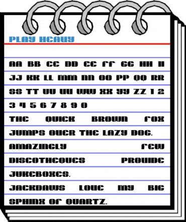 Play Heavy Font