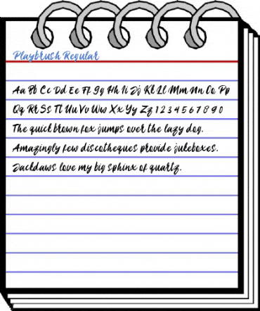 Playbrush Regular Font