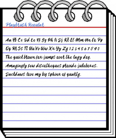 Playbrush Regular Font