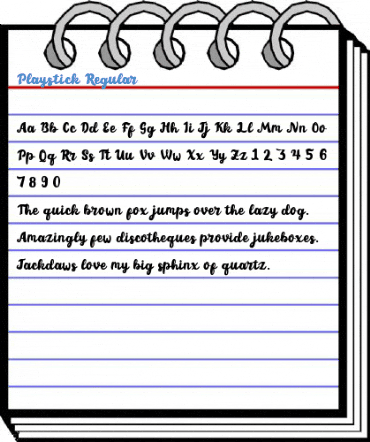 Playstick Regular Font