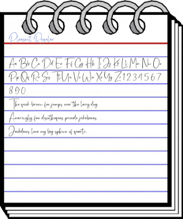 Pleasent Regular Font