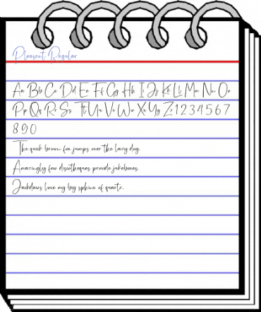 Pleasent Regular Font